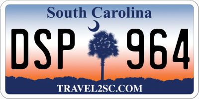 SC license plate DSP964