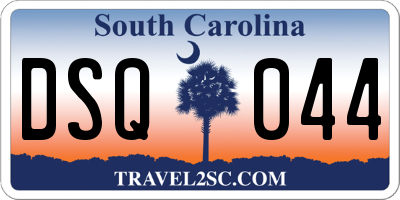 SC license plate DSQ044