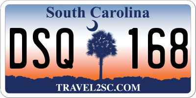 SC license plate DSQ168