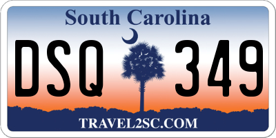 SC license plate DSQ349