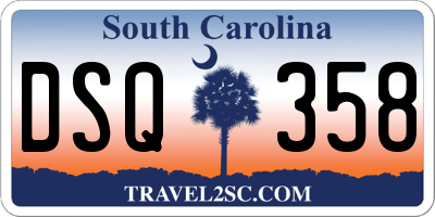 SC license plate DSQ358