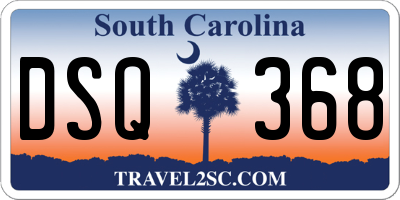 SC license plate DSQ368