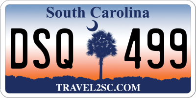 SC license plate DSQ499