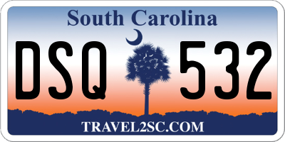 SC license plate DSQ532