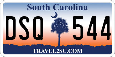 SC license plate DSQ544