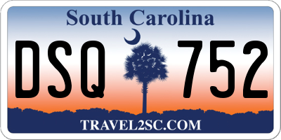 SC license plate DSQ752