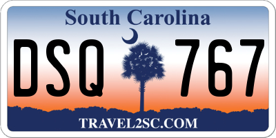 SC license plate DSQ767