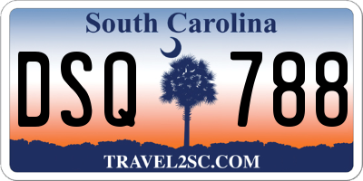 SC license plate DSQ788