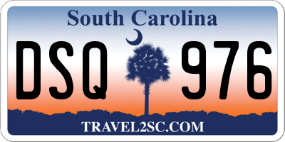 SC license plate DSQ976