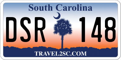 SC license plate DSR148