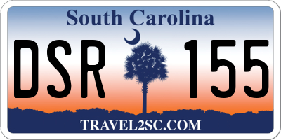 SC license plate DSR155