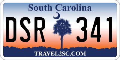 SC license plate DSR341