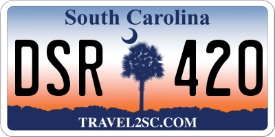 SC license plate DSR420