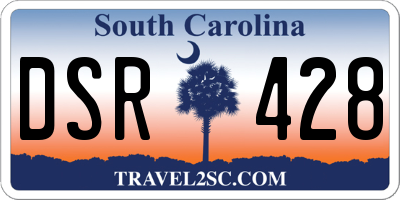 SC license plate DSR428