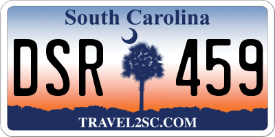SC license plate DSR459