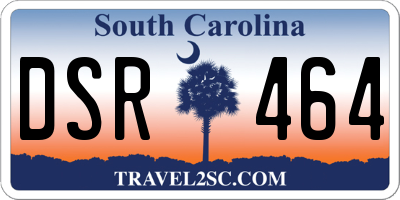SC license plate DSR464