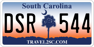 SC license plate DSR544