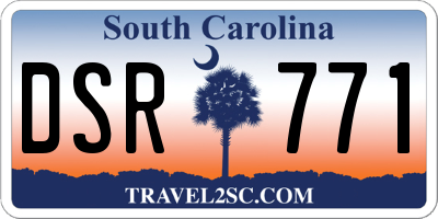SC license plate DSR771