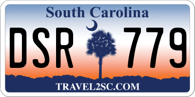 SC license plate DSR779