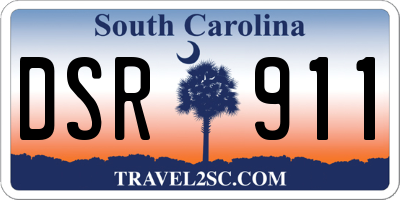 SC license plate DSR911