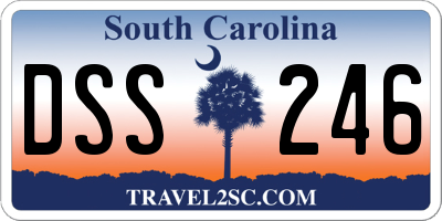 SC license plate DSS246