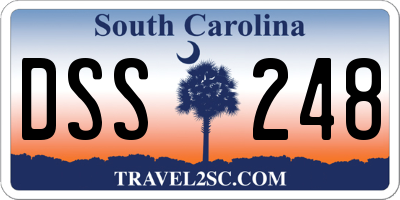 SC license plate DSS248
