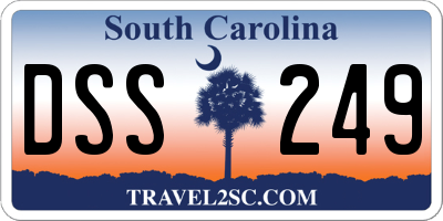 SC license plate DSS249