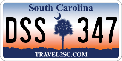 SC license plate DSS347