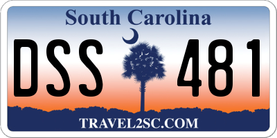 SC license plate DSS481
