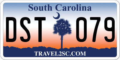 SC license plate DST079