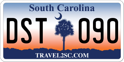 SC license plate DST090