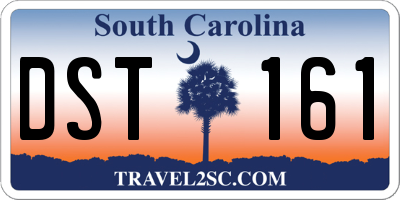 SC license plate DST161