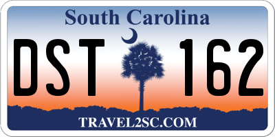SC license plate DST162