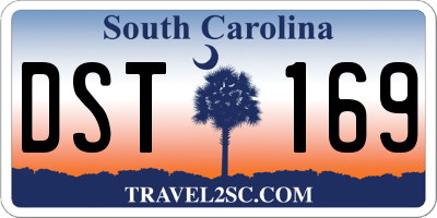 SC license plate DST169