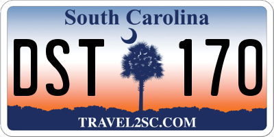 SC license plate DST170