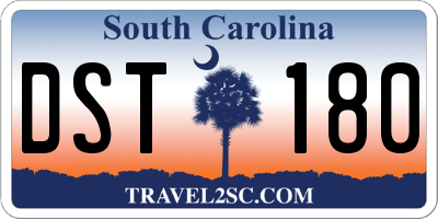 SC license plate DST180