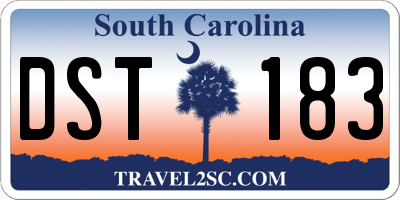 SC license plate DST183