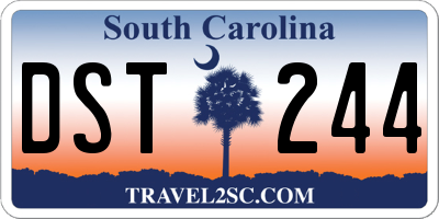 SC license plate DST244