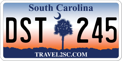SC license plate DST245