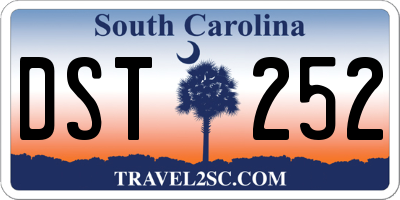 SC license plate DST252
