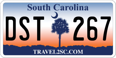 SC license plate DST267