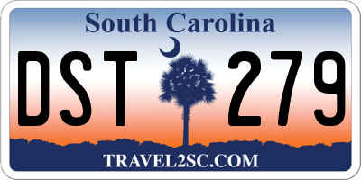 SC license plate DST279