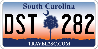 SC license plate DST282