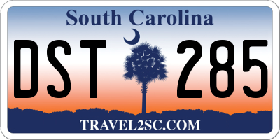 SC license plate DST285