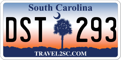 SC license plate DST293