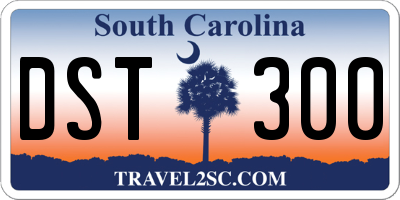 SC license plate DST300