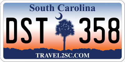 SC license plate DST358
