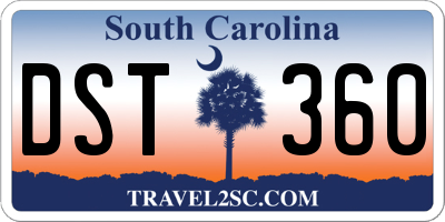 SC license plate DST360