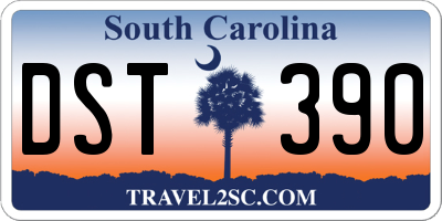 SC license plate DST390