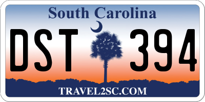 SC license plate DST394
